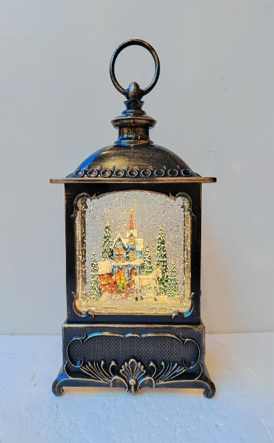 Christmas Musical French Lantern Small