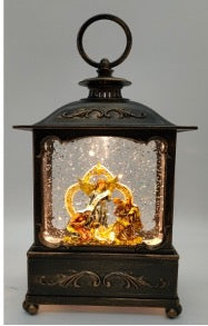 Christmas Musical French Lantern Small