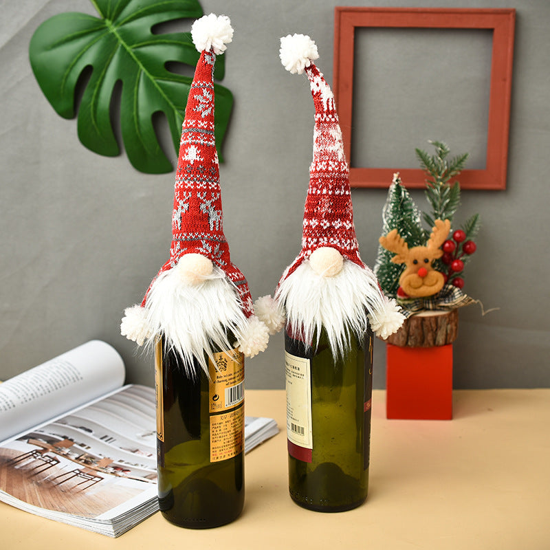 Christmas Style Gonk Design Wine Bottle Cover – Jungle Deer Collection