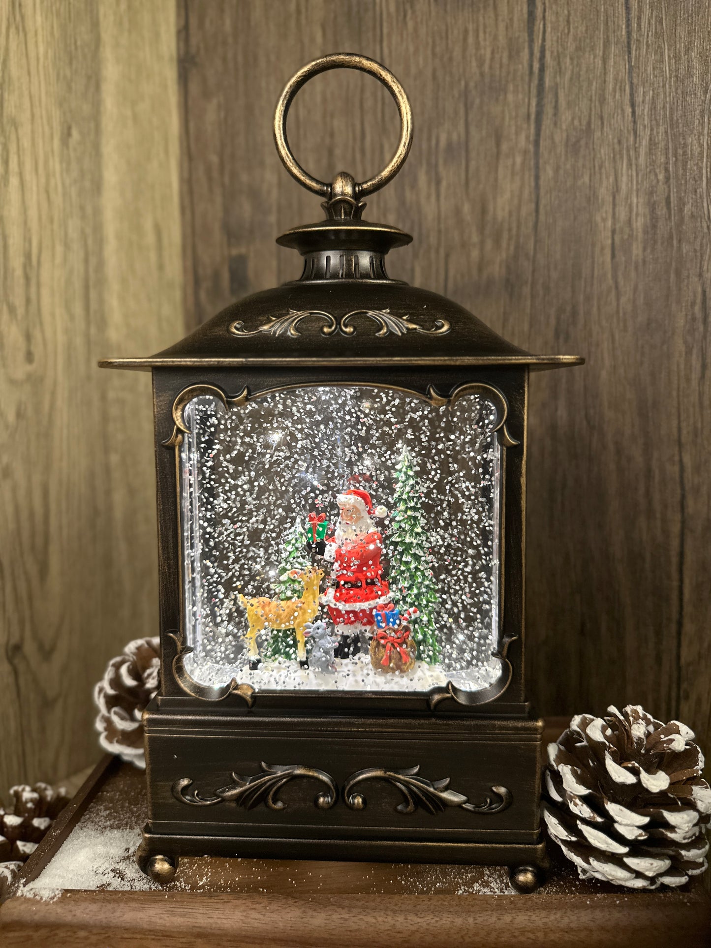 Christmas Musical French Lantern Small